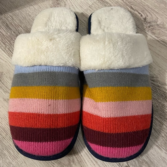 GAP Shoes Gap Rainbow Fuzzy Slippers Poshmark